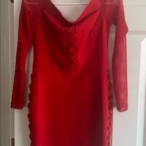 Ladies dress red
